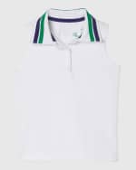Image 1 of 2: Classic Prep Childrenswear Girl's Terra Tennis Polo, Size 5-14