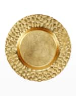 Image 1 of 3: Vietri Gold Honeycomb Salad Plate