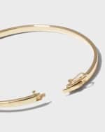 Image 3 of 4: LANA Solo Round Graduating Hinge Bangle