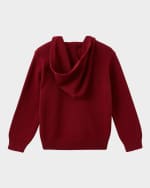 Image 2 of 3: Vild - House of Little Kid's Hooded Cotton Cardigan, Size Newborn-6