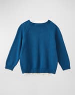 Image 2 of 2: Vild - House of Little Kid's Organic Cotton Crewneck Sweater, Size 2-9