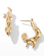 Image 1 of 4: Bottega Veneta Abstract Earrings in Gold
