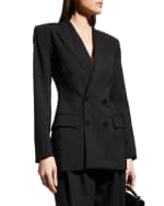 Image 3 of 6: Salon 1884 Double-Breasted Blazer in Lightweight Wool