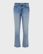 Image 1 of 5: L'Agence Milana Low-Rise Cropped Straight Jeans