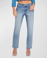 Image 5 of 5: L'Agence Milana Low-Rise Cropped Straight Jeans