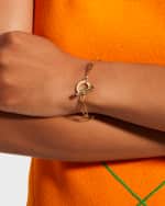 Image 2 of 4: Roberto Coin Yellow Gold Paperclip Chain Bracelet with Diamond Toggle