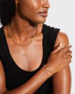 Image 5 of 5: Roberto Coin Yellow Gold Oval-Link Chain Bracelet with Diamond Section