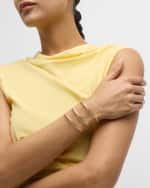 Image 5 of 5: Rahaminov Diamonds 18K Yellow Gold 3-Coil Baguette Diamond Wrap Bracelet, 6.05tcw