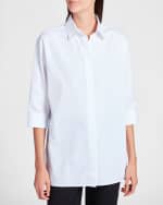 Image 3 of 5: THE ROW Elada Poplin Shirt