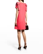 Image 3 of 6: Carolina Herrera Bow Detail Shift Dress