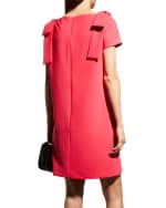 Image 4 of 6: Carolina Herrera Bow Detail Shift Dress