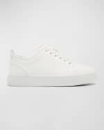 Image 1 of 6: Christian Louboutin Men's Adolon Junior Leather Low-Top Sneakers