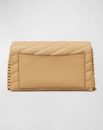Image 4 of 6: Tory Burch Kira Chevron-Quilted Leather Crossbody Bag