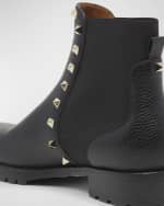 Image 3 of 6: Valentino Garavani Rockstud Beatle Chelsea Ankle Boots