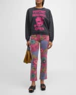 Image 2 of 6: MOTHER The Drop Square Graphic Crewneck Sweatshirt