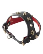 Image 2 of 2: Christian Louboutin Loubiharness Cara Spikes Dog Harness, Small
