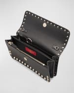 Image 3 of 6: Valentino Garavani Rockstud Pouch Leather Shoulder Bag