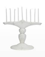 Image 4 of 5: Juliska Berry & Thread Menorah - Whitewash
