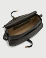 Image 5 of 6: Chloe Marcie Medium Crossbody Bag in Grained Leather