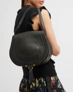 Image 3 of 6: Chloe Marcie Medium Crossbody Bag in Grained Leather