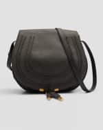 Image 1 of 6: Chloe Marcie Medium Crossbody Bag in Grained Leather