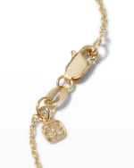 Image 3 of 4: Sydney Evan Rainbow Charm on Light Tiffany Chain Necklace