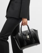 Image 3 of 6: Givenchy Antigona Lock Small Top Handle Bag in Box Leather