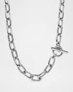 Image 1 of 3: David Yurman DY Madison Toggle Chain Necklace in Silver, 11mm, 18"-20"L
