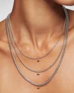 Image 3 of 3: David Yurman DY Madison Toggle Chain Necklace in Silver, 11mm, 18"-20"L