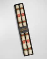 Image 2 of 2: MacKenzie-Childs Poinsettia Dinner Candles, Set of 2