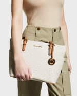 Image 2 of 5: MICHAEL Michael Kors East-West Monogram Zip Tote Bag