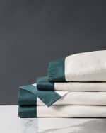 Image 1 of 2: Eastern Accents Izaro Decorative Border 300 Thread Count King Sheet Set
