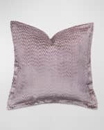 Image 1 of 3: Eastern Accents Evie Velvet Chevron Euro Sham
