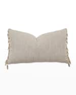 Image 1 of 2: Eastern Accents Evie Embroidered Decorative Pillow, 13" x 22"