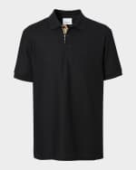 Image 1 of 6: Burberry Men's Eddie TB-Logo Polo Shirt