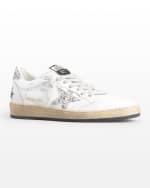 Image 2 of 5: Golden Goose Ballstar Leather Glitter Sneakers