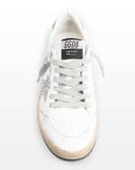 Image 5 of 5: Golden Goose Ballstar Leather Glitter Sneakers