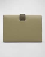 Image 3 of 4: Loewe Trifold Wallet in Grained Leather