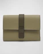 Image 1 of 4: Loewe Trifold Wallet in Grained Leather