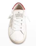 Image 3 of 7: Golden Goose Girl's Super Star Suede Sneakers, Baby/Toddler