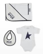 Image 1 of 5: Golden Goose Kid's Baby Bath 4-Piece Set, Size Newborn-6M