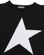 Image 3 of 3: Golden Goose Girl's Star-Print Sweatshirt Dress, Size 4-10
