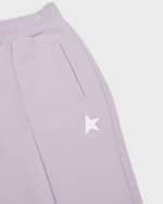 Image 3 of 4: Golden Goose Girl's Paneled Star Joggers, Size 4-10
