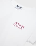 Image 4 of 7: Golden Goose Girl's Embellished Logo-Print T-Shirt, Size 4-10