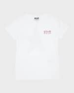 Image 1 of 7: Golden Goose Girl's Embellished Logo-Print T-Shirt, Size 4-10