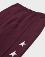 Image 4 of 4: Golden Goose Boy's Star Tapered Joggers, Size 4-10
