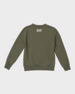 Image 4 of 4: Golden Goose Boy's Crewneck Star Sweatshirt, Size 4-10