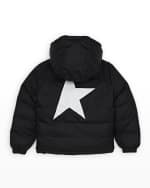 Image 2 of 3: Golden Goose Boy's Star-Print Windbreaker, Size 4-10