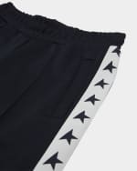 Image 2 of 3: Golden Goose Boy's Star Tapered Joggers, Size 4-10