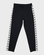 Image 1 of 3: Golden Goose Boy's Star Tapered Joggers, Size 4-10